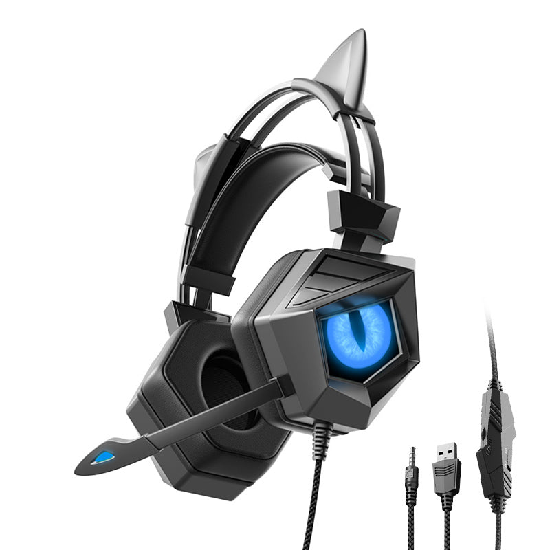SY-G15 Ears Design Wired Control Gaming Earphone 3D Surround Sound Game Headset with HD Mic and Breathing Light SY-G15 Ears Design Wired Control Gaming Earphone 3D Surround Sound Game Headset with HD Mic and Breathing Light